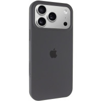 Чохол Silicone Case з закритим низом для Apple iPhone 17 Pro / 18 Pro (6.3) - Сірий / Dark Gray