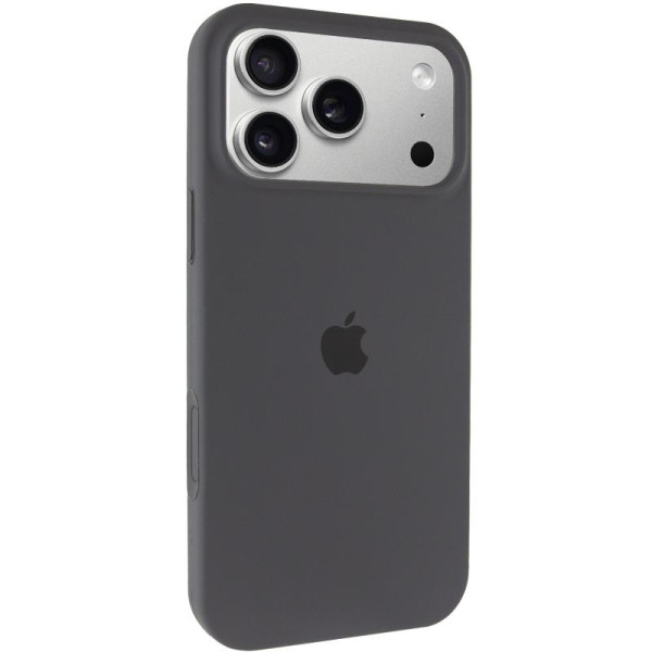 Чохол Silicone Case Full Protective (AA) для Apple iPhone 17 Pro (6.3) - Сірий / Dark Gray - фото