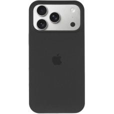 Чехол Silicone Case с закрытым низом для Apple iPhone 17 Pro / 18 Pro (6.3) - Черный / Black