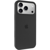 Чехол Silicone Case с закрытым низом для Apple iPhone 17 Pro Max / 18 Pro Max (6.9) - Черный / Black