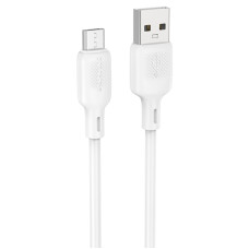 Дата кабель Borofone BX113 Lenny USB to MicroUSB 2.4A (1m) - White