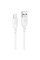 Дата кабель Borofone BX113 Lenny USB to MicroUSB 2.4A (1m) - White - фото