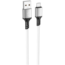 Дата кабель Borofone BX83 Famous USB to MicroUSB 2.4A (1m) - White