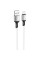 Дата кабель Borofone BX83 Famous USB to MicroUSB 2.4A (1m) - White - фото