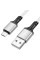 Дата кабель Borofone BX83 Famous USB to MicroUSB 2.4A (1m) - White - фото