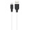 Дата кабель Hoco X21 Plus Silicone MicroUSB Cable (1m) - Черный / Белый