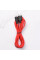 Дата кабель Hoco X21 Plus Silicone MicroUSB Cable (1m) - Black / Red - фото