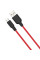 Дата кабель Hoco X21 Plus Silicone MicroUSB Cable (1m) - Black / Red - фото
