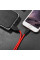 Дата кабель Hoco X21 Plus Silicone MicroUSB Cable (1m) - Black / Red - фото
