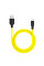 Дата кабель Hoco X21 Plus Silicone MicroUSB Cable (1m) - Black / Yellow - фото
