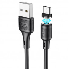 Дата кабель Hoco X52 Sereno magnetic USB to MicroUSB (1m) - Чорний