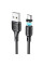 Дата кабель Hoco X52 Sereno magnetic USB to MicroUSB (1m) - Чорний - фото