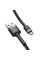 Дата кабель Baseus Cafule USB to MicroUSB Cable 1.5A (2m) (CAMKLF-C) - Серый / Черный - фото