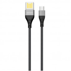 Дата кабель Borofone BU11 Tasteful USB to MicroUSB (1.2m) - Чорний