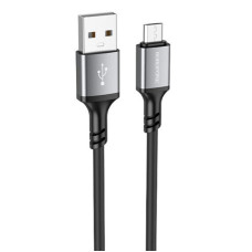 Дата кабель Borofone BX83 Famous USB to MicroUSB 2.4A (1m) - Black
