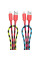 Дата кабель Hoco X116 Meridian USB to MicroUSB 2.4A (1m) - Gradient Red Mix - фото