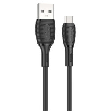 Дата кабель Borofone BX86 Advantage USB to MicroUSB 2.4A (1m) - Black
