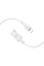 Дата кабель Borofone BX113 Lenny USB to Lightning 2.4A (1m) - White - фото