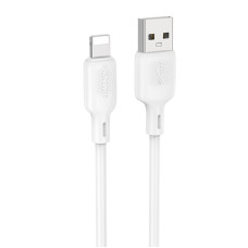 Дата кабель Borofone BX113 Lenny USB to Lightning 2.4A (1m) White