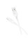 Дата кабель Borofone BX113 Lenny USB to Lightning 2.4A (1m) - White - фото