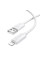 Дата кабель Borofone BX123 Leya USB to Lightning 12W (1m) - White - фото