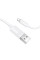 Дата кабель Borofone BX123 Leya USB to Lightning 12W (1m) - White - фото