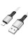 Дата кабель Borofone BX83 Famous USB to Lightning 2.4A (1m) - White - фото