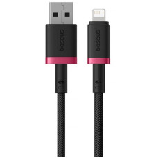 Дата кабель Baseus Dura Series Fast Charging USB to Lightning 2.4A (1m) (CB000122) Red / Black