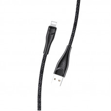 Дата кабель Usams US-SJ391 U41 Lightning Braided Data and Charging Cable 1m - Чорний