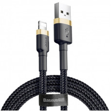 Дата кабель Baseus Cafule Lightning Cable 2.4A (1m) (CALKLF-B) - Золотий / Чорний