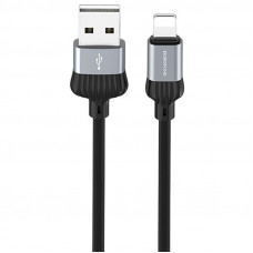 Дата кабель Borofone BX28 Dignity USB to Lightning (1m) - Metal gray