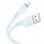 Дата кабель Hoco X97 Crystal color USB to Lightning (1m) - Light blue