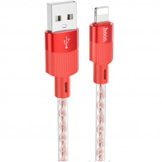 Дата кабель Hoco X99 Crystal Junction USB to Lightning (1m) - Red