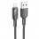 Дата кабель Hoco U120 Transparent explore intelligent power-off USB to Lightning (1.2m) - Black