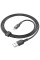 Дата кабель Hoco U120 Transparent explore intelligent power-off USB to Lightning (1.2m) - Black