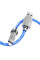 Дата кабель Hoco U113 Solid 2.4A USB to Lightning (1m) - Blue - фото