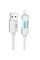 Дата кабель Hoco U123 Regent colorful 2.4A USB to Lightning (1.2m) - Gray - фото