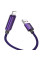 Дата кабель Hoco U125 Benefit 2.4A USB to Lightning (1.2m) - Purple