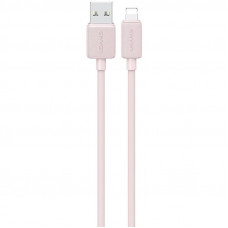 Дата кабель USAMS US-SJ689 USB to Lightning 2.4A KY Series (1m) - Pink