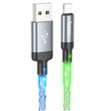 Дата кабель Hoco U112 Shine 2.4A USB to Lightning (1m) - Gray