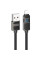 Дата кабель Hoco U137 Line with display USB to Lightning 2.4A/12W (1.2m) - Black - фото