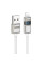 Дата кабель Hoco U137 Line with display USB to Lightning 2.4A/12W (1.2m) - White - фото