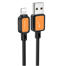 Дата кабель Hoco X108 Benefit USB to Lightning 2.4A (1m) - Black
