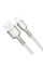 Дата кабель Baseus Cafule Series Metal USB to Lightning 2.4A (1m) (CALJK-A0) - White - фото