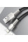 Дата кабель Baseus Cafule Metal USB to Lightning 2.4A (2m) (CALJK-B0) Black - фото