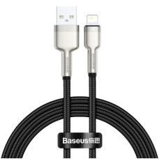 Дата кабель Baseus Cafule Metal USB to Lightning 2.4A (2m) (CALJK-B0) Black