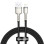 Дата кабель Baseus Cafule Metal USB to Lightning 2.4A (2m) (CALJK-B0) Black