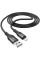 Дата кабель Hoco X72 Creator silicone USB to Lightning (1m) - Black - фото