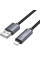 Дата кабель Hoco X112 Favor with display USB to Lightning 2.4A (1m) - Black - фото