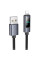 Дата кабель Hoco X112 Favor with display USB to Lightning 2.4A (1m) - Black - фото